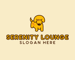 Cute Yellow Dog logo design