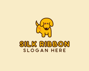 Cute Yellow Dog logo design