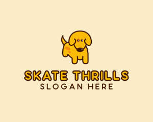 Cute Yellow Dog logo design