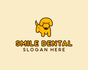 Cute Yellow Dog logo design