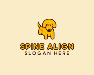 Cute Yellow Dog logo design