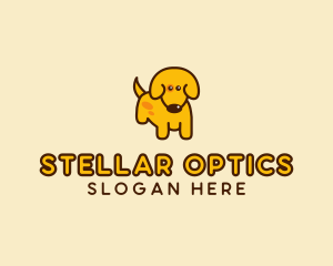 Cute Yellow Dog logo design