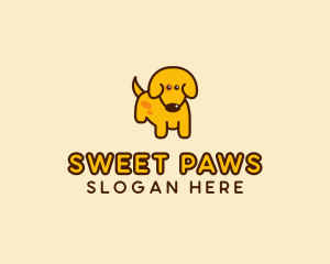 Cute Yellow Dog logo