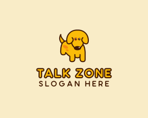 Cute Yellow Dog logo design