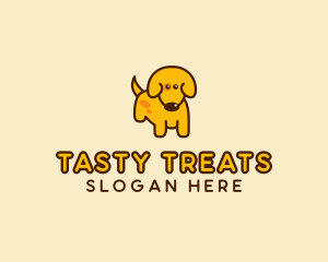 Cute Yellow Dog logo design