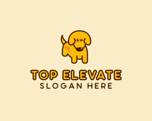 Cute Yellow Dog logo design