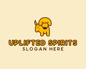 Cute Yellow Dog logo design