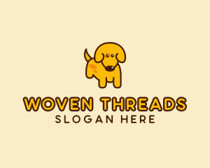 Cute Yellow Dog logo design