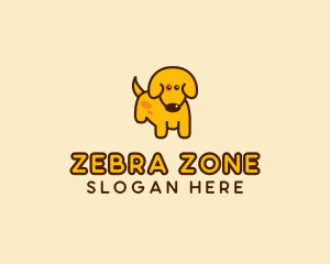 Cute Yellow Dog logo design