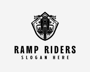 Motorbike Rider Biker logo design