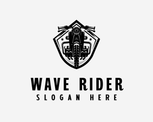 Motorbike Rider Biker logo design