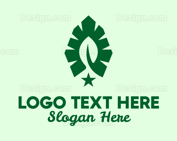 Green Leaf Star Logo