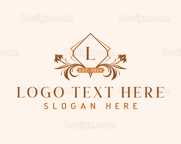 Boutique Floral Ornament Logo