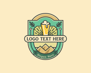 Pub Liquor Brewery Logo