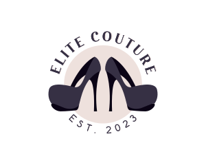 Fashion High Heels Shoes logo design