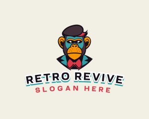 Retro Monkey Gaming  logo design