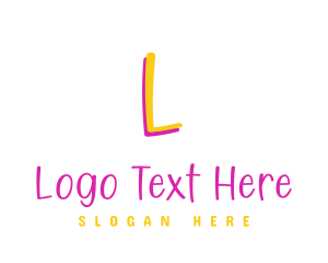 Playful Handwritten Lettermark logo