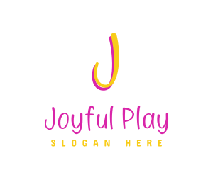 Playful Handwritten Lettermark logo design