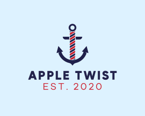 Twisted Marine Anchor logo design