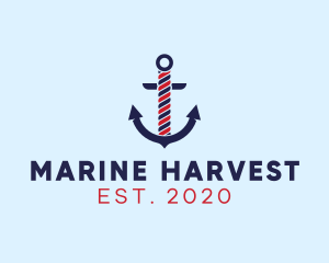 Twisted Marine Anchor logo design