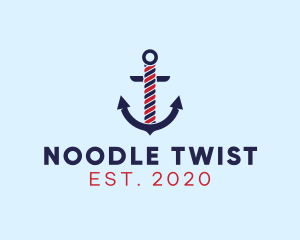 Twisted Marine Anchor logo design