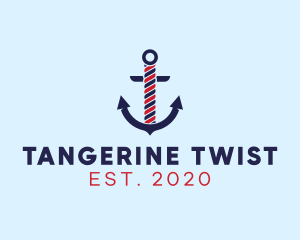 Twisted Marine Anchor logo design