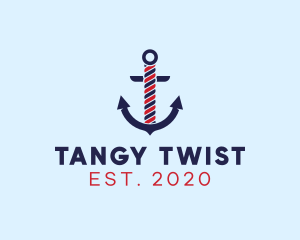 Twisted Marine Anchor logo design