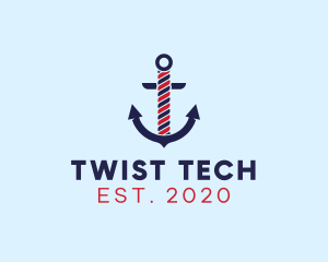 Twisted Marine Anchor logo design