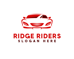 Red Sports Car logo design