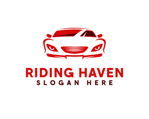 Red Sports Car logo design