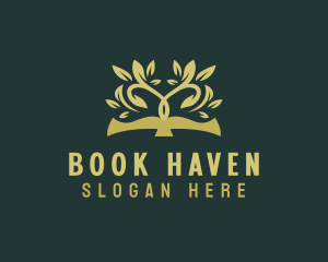 Book Tree Learning logo design