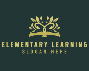 Book Tree Learning logo design