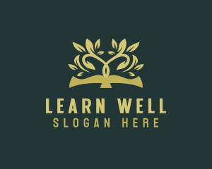 Book Tree Learning logo design