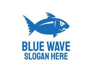 Blue Ocean Fish logo design