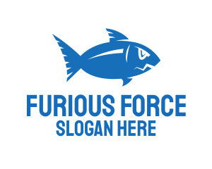 Blue Ocean Fish logo design