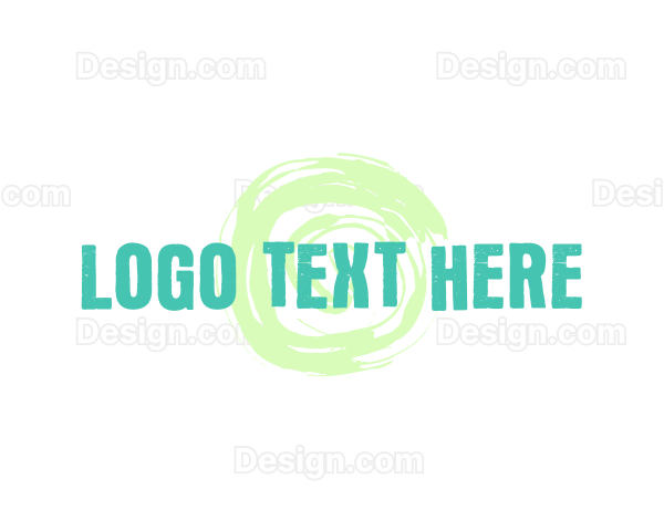 Round Paint Wordmark Logo