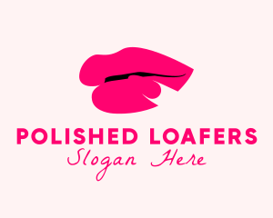 Sexy Lips Nail Polish logo design