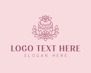 Catering Floral Cake logo