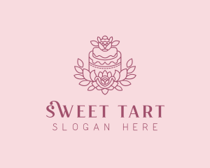 Catering Floral Cake logo design