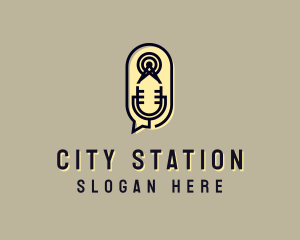 Radio Signal Podcast Station logo design