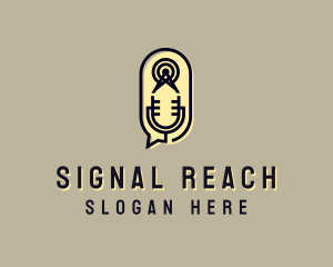 Radio Signal Podcast Station logo design