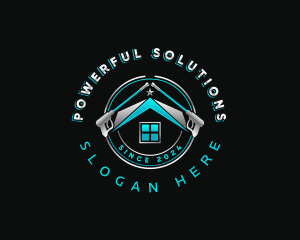 Roofing Pressure Washer logo design