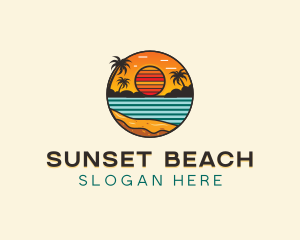 Beach Resort Travel logo design