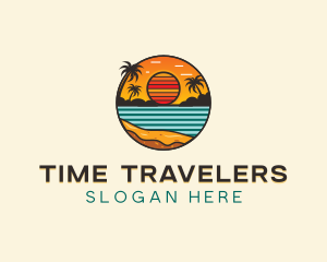 Beach Resort Travel logo design