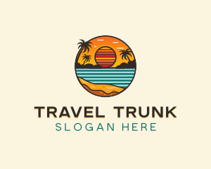 Beach Resort Travel logo design