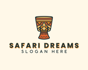 Djembe African Drum logo design