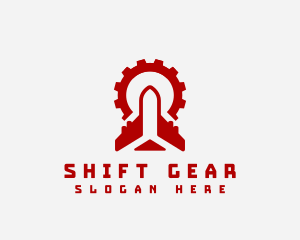 Airplane Gear Mechanic logo design