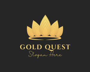 Gold Opulent Crown logo design