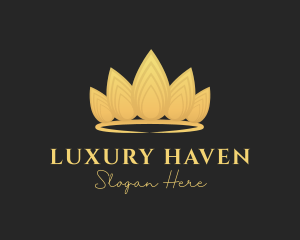 Gold Opulent Crown logo design