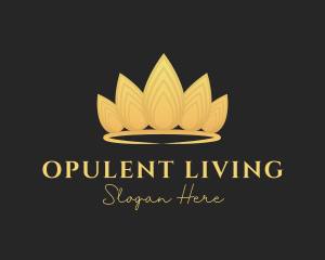 Gold Opulent Crown logo design